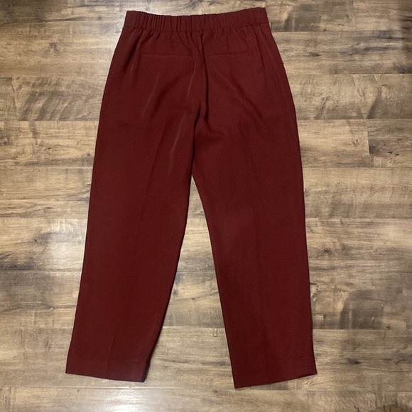 Vince Burgundy Pull On Pant Medium - Picture 5 of 6